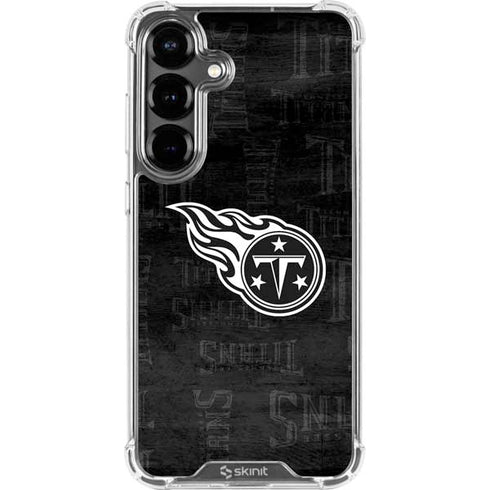 NFL Tennessee Titans Black & White Galaxy S26 Plus Clear Case
