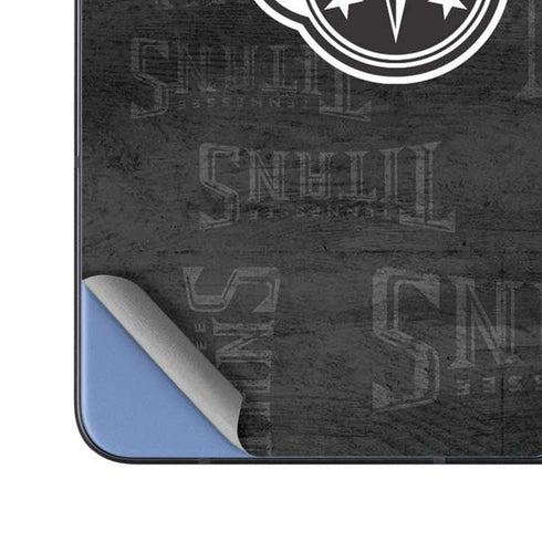 NFL Tennessee Titans Black & White Galaxy Z Fold5 5G Skin