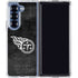 NFL Tennessee Titans Black & White Galaxy Z Fold7 Clear Case