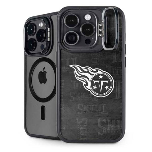 NFL Tennessee Titans Black & White iPhone 13 Pro Max Kickstand Case