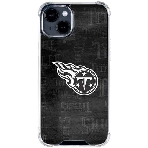 NFL Tennessee Titans Black & White iPhone 15 Clear Case