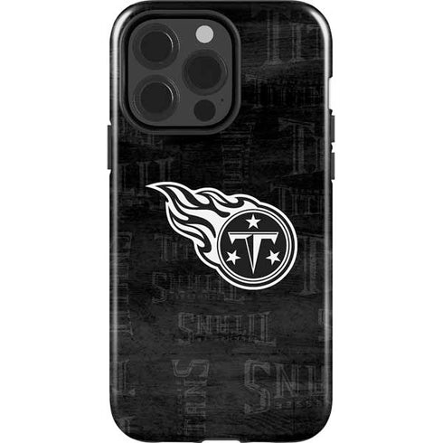 NFL Tennessee Titans Black & White iPhone 15 Pro Impact Case