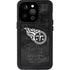 NFL Tennessee Titans Black & White iPhone 15 Pro Waterproof Case
