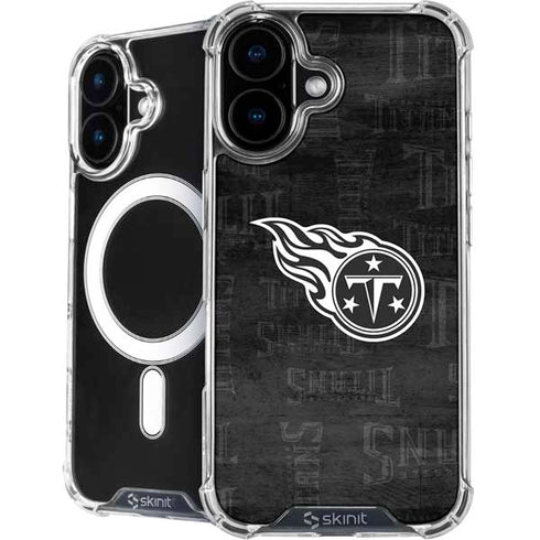 NFL Tennessee Titans Black & White iPhone 16 MagSafe Case