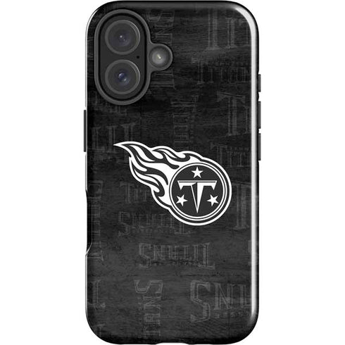 NFL Tennessee Titans Black & White iPhone 16 Plus Impact Case