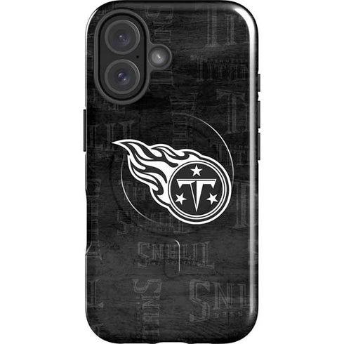 NFL Tennessee Titans Black & White iPhone 16 Plus Magsafe Impact Case