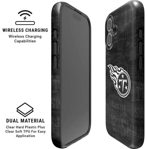 NFL Tennessee Titans Black & White iPhone 16 Plus Magsafe Impact Case