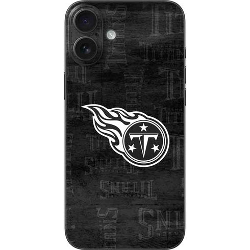 NFL Tennessee Titans Black & White iPhone 16 Plus Skin