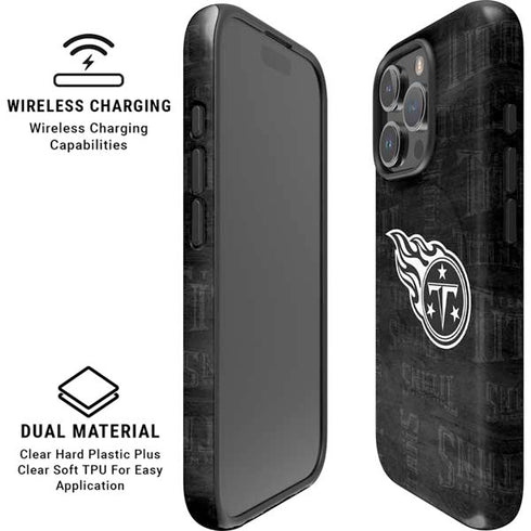 NFL Tennessee Titans Black & White iPhone 16 Pro Magsafe Impact Case