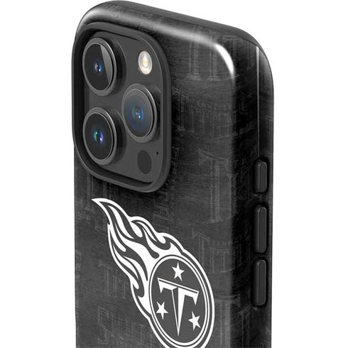 NFL Tennessee Titans Black & White iPhone 16 Pro Max Impact Case