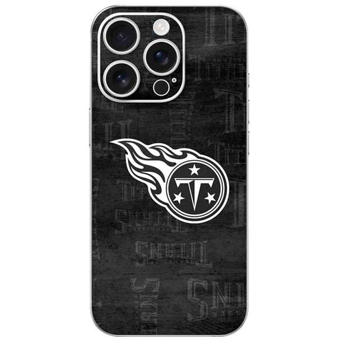 NFL Tennessee Titans Black & White iPhone 16 Pro Skin