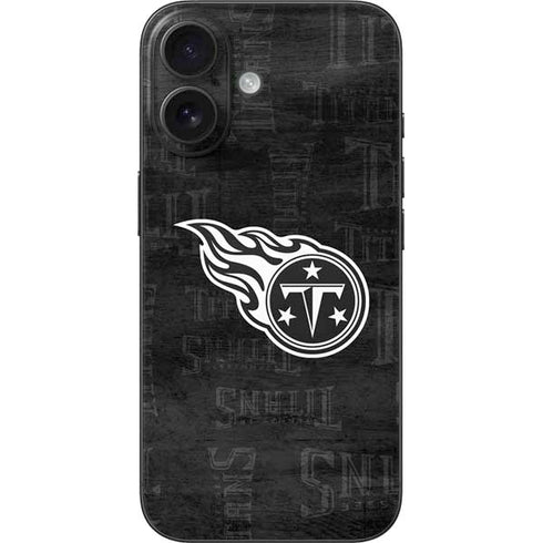 NFL Tennessee Titans Black & White iPhone 16 Skin