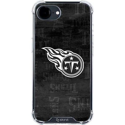 NFL Tennessee Titans Black & White iPhone 16e Clear Case