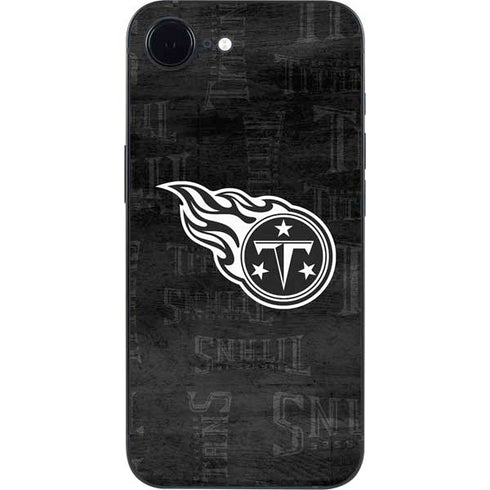 NFL Tennessee Titans Black & White iPhone 16e Skin