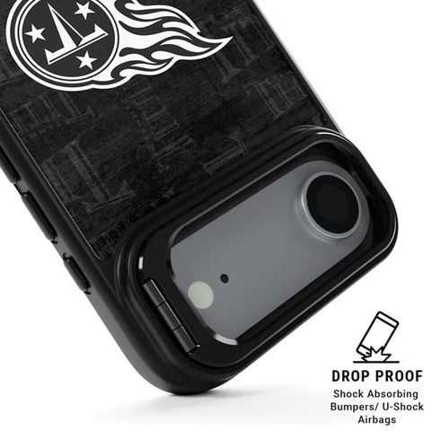 NFL Tennessee Titans Black & White iPhone 17 Air Kickstand Case