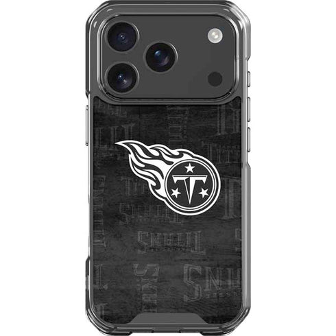 NFL Tennessee Titans Black & White iPhone 17 Pro Clear Case