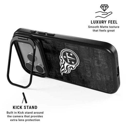 NFL Tennessee Titans Black & White iPhone 17 Pro Kickstand Case