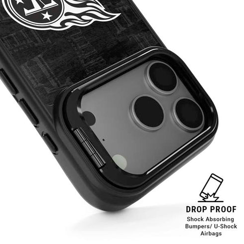NFL Tennessee Titans Black & White iPhone 17 Pro Kickstand Case