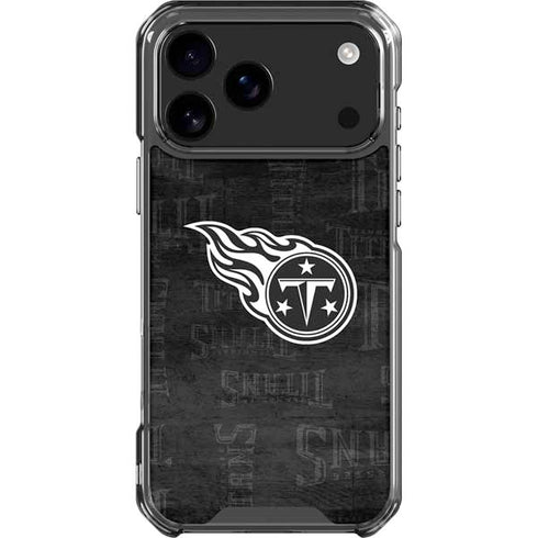 NFL Tennessee Titans Black & White iPhone 18 Pro Max Clear Case