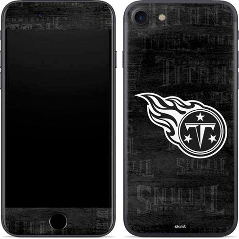 NFL Tennessee Titans Black & White iPhone 8 Skin