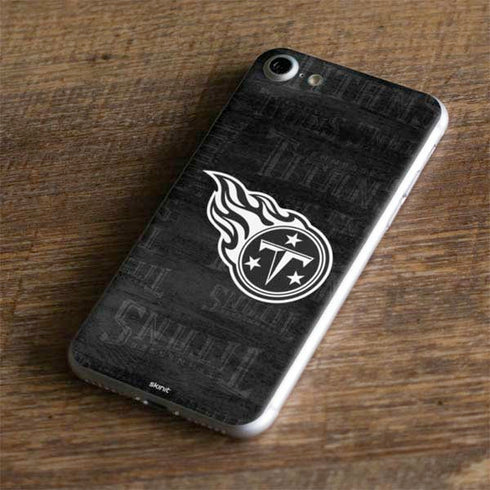 NFL Tennessee Titans Black & White iPhone 8 Skin