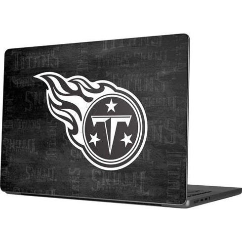 NFL Tennessee Titans Black & White Apple MacBook Pro 14-inch Skin