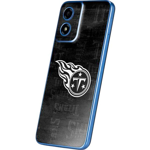 NFL Tennessee Titans Black & White Moto G Play 4G (2024) Skin