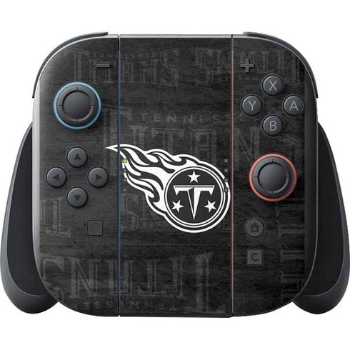 NFL Tennessee Titans Black & White Nintendo Switch 2 (2025) with Joy-Con Skin