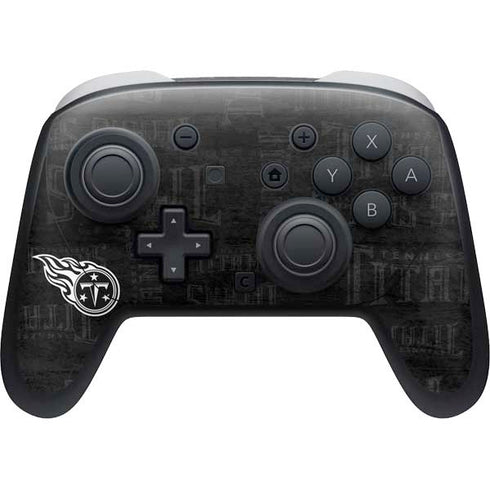NFL Tennessee Titans Black & White Nintendo Switch 2 (2025) Pro Controller Skin