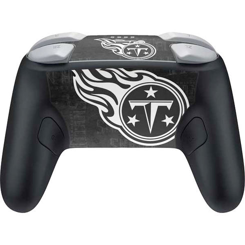 NFL Tennessee Titans Black & White Nintendo Switch 2 (2025) Pro Controller Skin