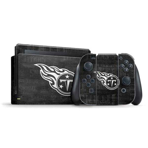 NFL Tennessee Titans Black & White Nintendo Skins