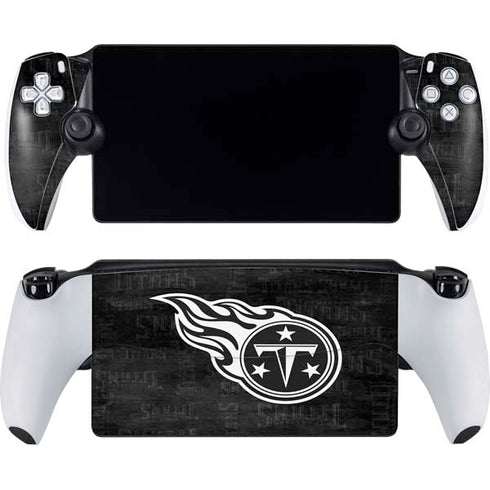 NFL Tennessee Titans Black & White PlayStation Portal Remote Player Skin