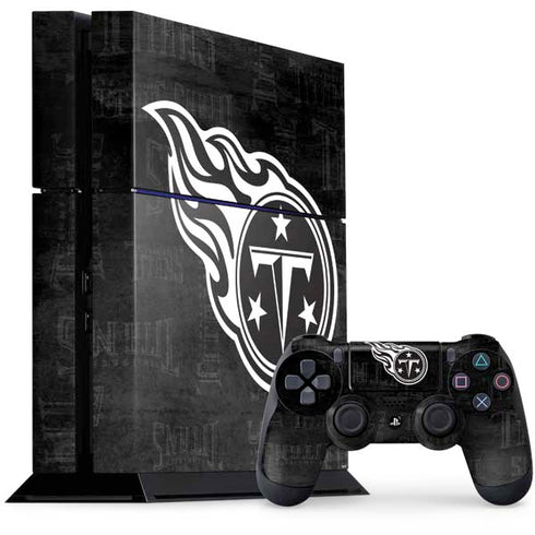 NFL Tennessee Titans Black & White PlayStation PS4 Skins