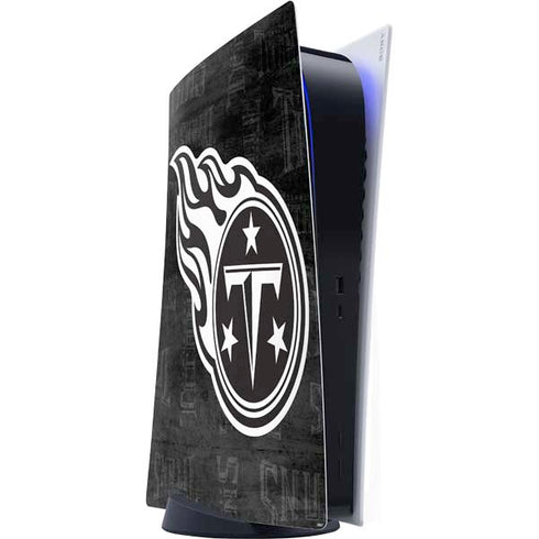 NFL Tennessee Titans Black & White PlayStation PS5 Skins