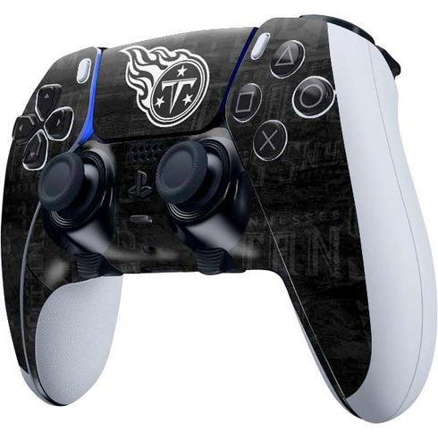 NFL Tennessee Titans Black & White PS5 DualSense Edge Pro Controller Skin