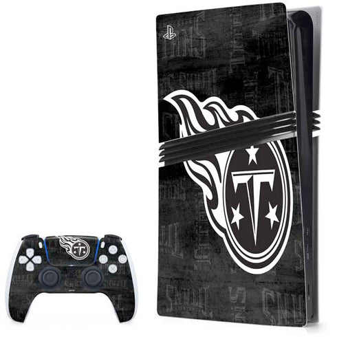 NFL Tennessee Titans Black & White PlayStation PS5 Skins