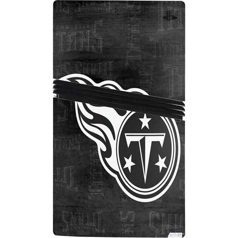 NFL Tennessee Titans Black & White PS5 Pro Bundle Skin