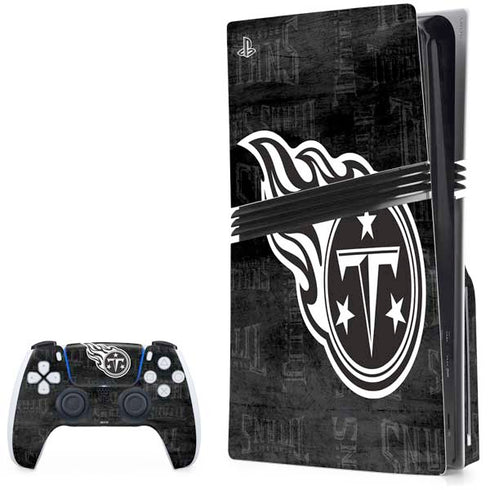 NFL Tennessee Titans Black & White PlayStation PS5 Skins