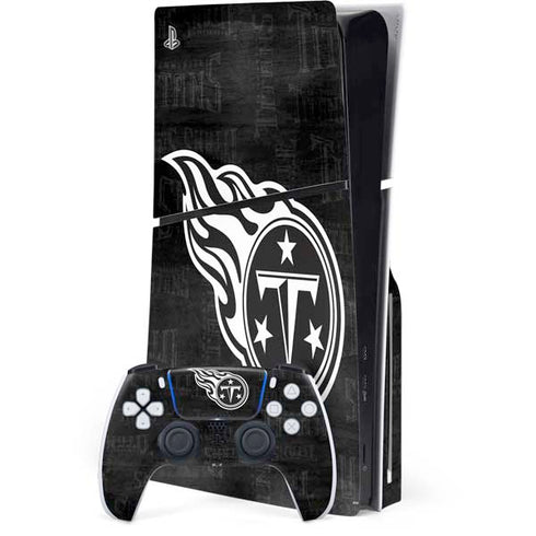 NFL Tennessee Titans Black & White PlayStation PS5 Skins