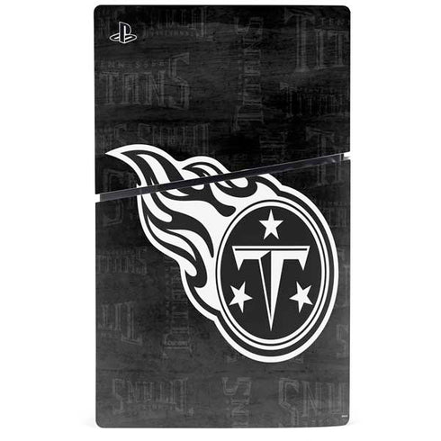 NFL Tennessee Titans Black & White PS5 Slim Digital Edition Console Skin