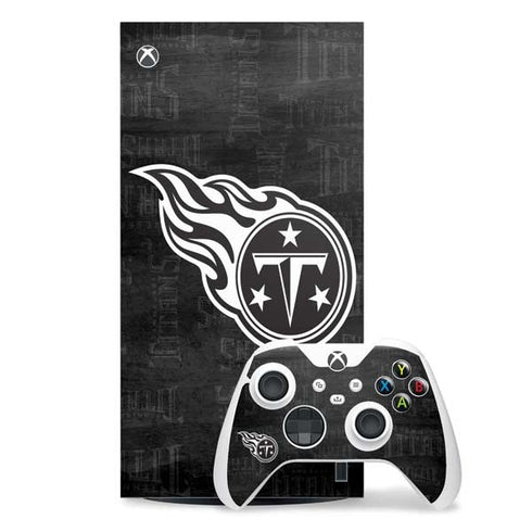 NFL Tennessee Titans Black & White Xbox Series X Skins
