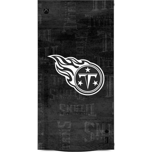 NFL Tennessee Titans Black & White XBox Series X Digital Edition Console Skin