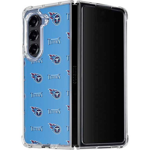 NFL Tennessee Titans Blitz Series Galaxy Z Fold5 5G Clear Case