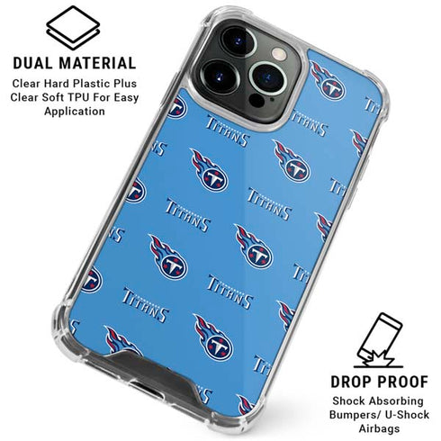 NFL Tennessee Titans Blitz Series iPhone 16 Pro Clear Case