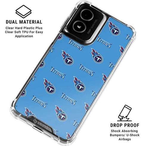 NFL Tennessee Titans Blitz Series Moto G Power 5G (2024) Clear Case