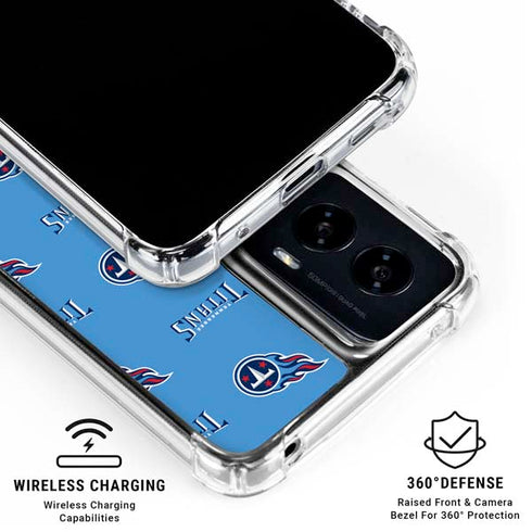 NFL Tennessee Titans Blitz Series Moto G Power 5G (2024) Clear Case