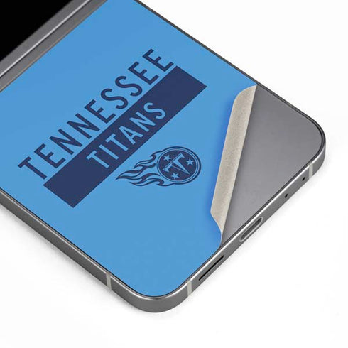 NFL Tennessee Titans Blue Performance Series Galaxy Z Flip6 Skin
