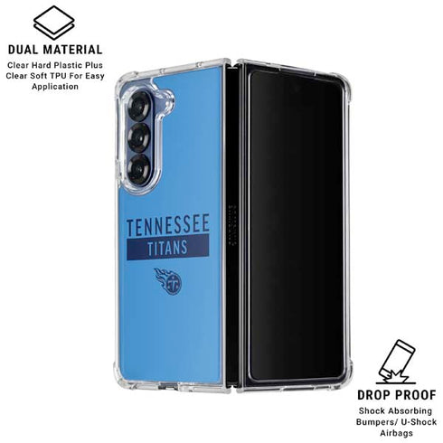 NFL Tennessee Titans Blue Performance Series Galaxy Z Fold6 Clear Case