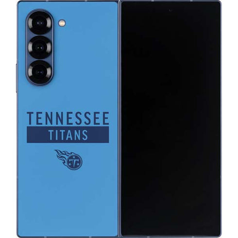 NFL Tennessee Titans Blue Performance Series Galaxy Z Fold6 Skin