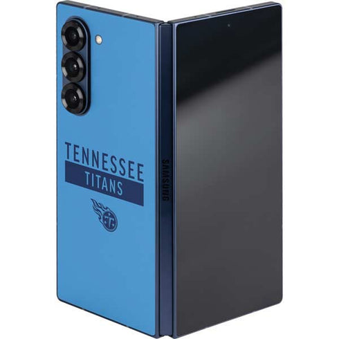 NFL Tennessee Titans Blue Performance Series Galaxy Z Fold6 Skin